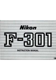 Nikon F 301 manual. Camera Instructions.